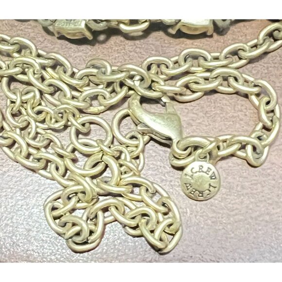 J.Crew 22" Statement Necklace W/ Green & Black Gemstone Accents On Gold-Tone - Picture 3 of 8